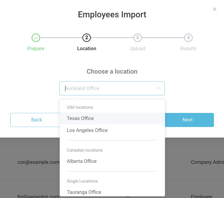 Adding Employees via Bulk CSV Upload
